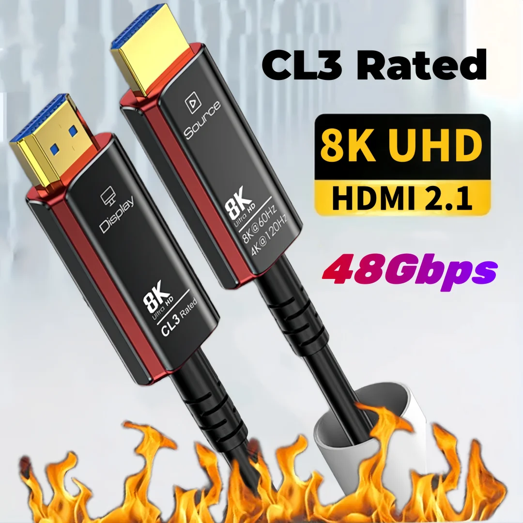  8K HDMI 2.1 ̺ [in-wall CL3 , 48Gbps,  ڵ] PS5/4, , AVR, UHD TV ȣȯ , 8K60Hz, 4K120Hz